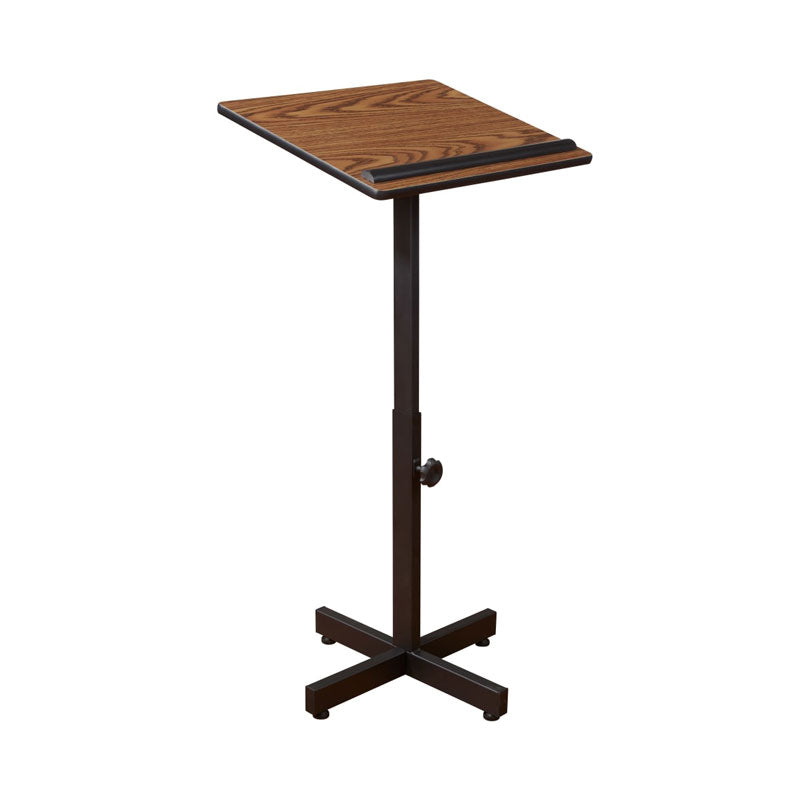 Oklahoma Sound Portable Presentation Lectern Stand (Medium Oak) 70-MO