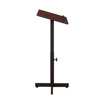 Oklahoma Sound Portable Presentation Lectern Stand 70-MY, wood lectern front view