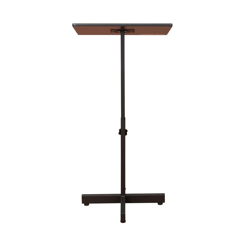 Oklahoma Sound Portable Presentation Lectern Stand 70-MY, height-adjustable lectern rear view