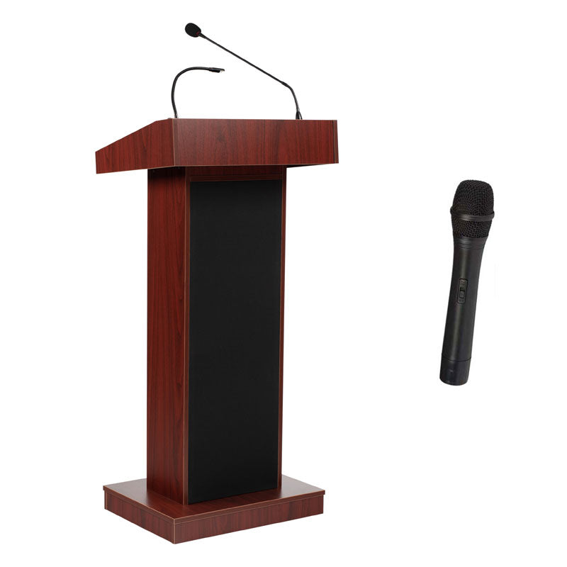 Oklahoma Sound Orator Lectern (Handheld, Mahogany) 800X-MY/LWM-5