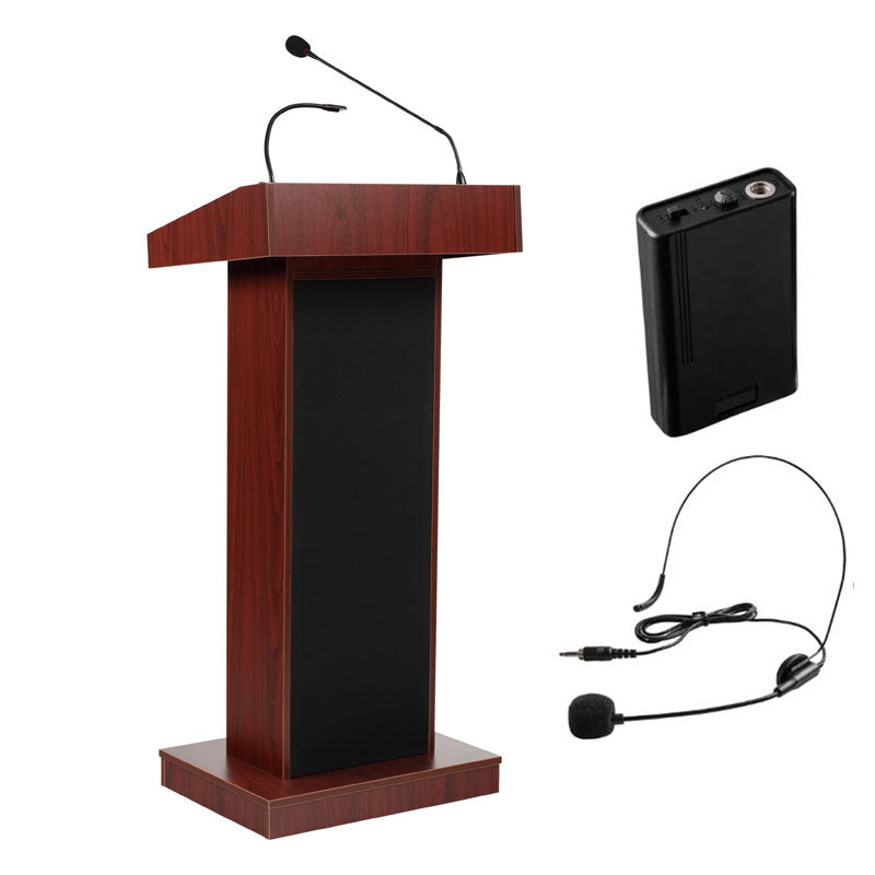 Oklahoma Sound Orator Lectern (Headset, Mahogany) 800X-MY/LWM-7