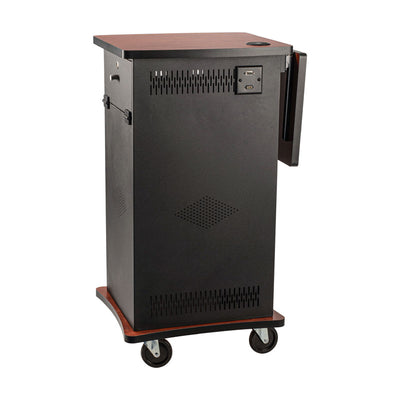Oklahoma Sound Wizard Presentation Cart WZD, mobile lectern rear-right view