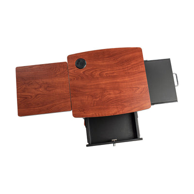 Oklahoma Sound Wizard Presentation Cart WZD, mobile lectern top work surfaces