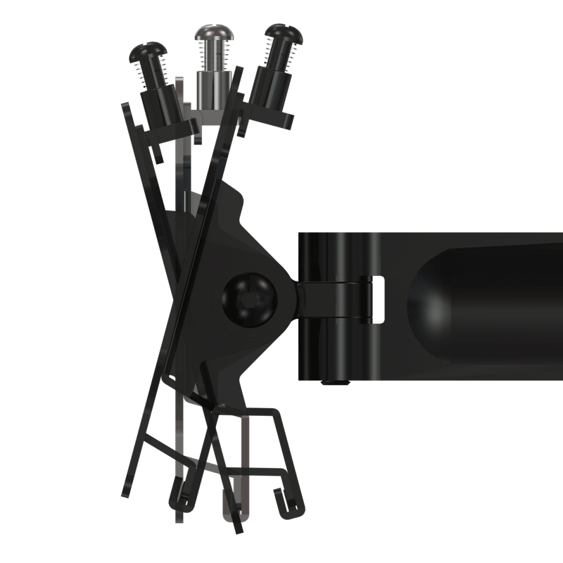 Crimson Medium Pivot TV Wall Mount P37F, articulating wall mount cable routing detail