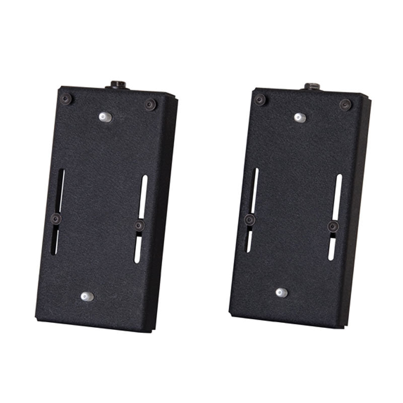 Chief FIT Series Slat Wall Accessory PAC392B, pair of black equipment adapter plates