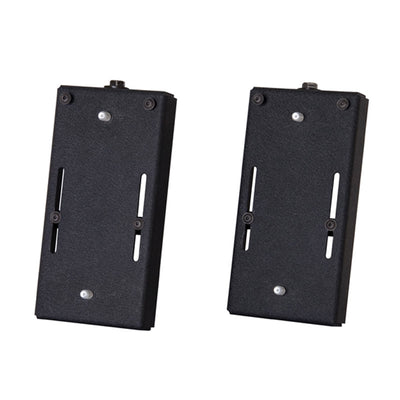 Chief FIT Series Slat Wall Accessory PAC392B, pair of black equipment adapter plates