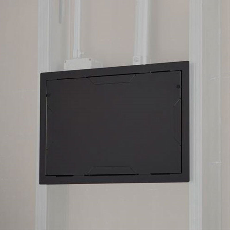Chief In-Wall Storage Box with Flange and Cover (Black) PAC525FC