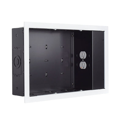 Chief PAC525FWP2 In-Wall Storage Box with 2 Receptacle Filter & Surge