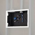 Chief White In Wall Storage Box with Flange PAC525FW