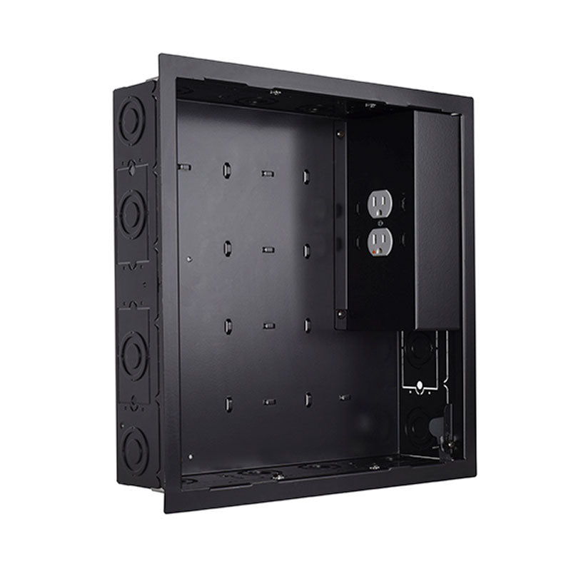 Chief PAC526FBP2 Large In-Wall Storage Box with 2 Receptacle Filter & Surge