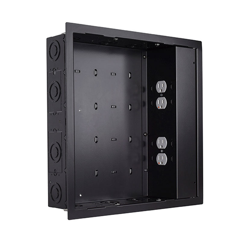Chief PAC526FBP4 Large In-Wall Storage Box with 4 Receptacle Filter & Surge