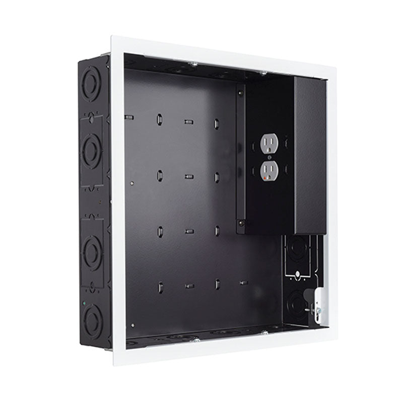 Chief PAC526FWP2 Large In-Wall Storage Box with 2 Receptacle Filter & Surge