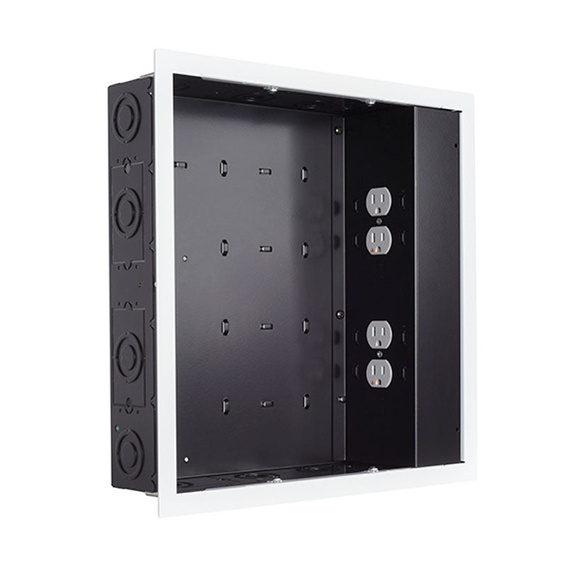 Chief PAC526FWP4 Large In-Wall Storage Box with 4 Receptacle Filter & Surge