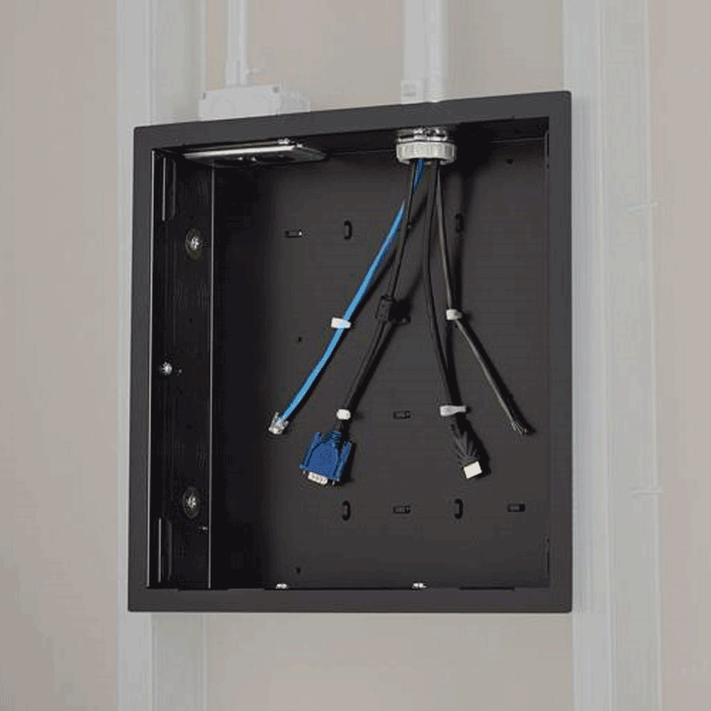 Chief Large In-Wall Storage Box with Flange (Black) PAC526F