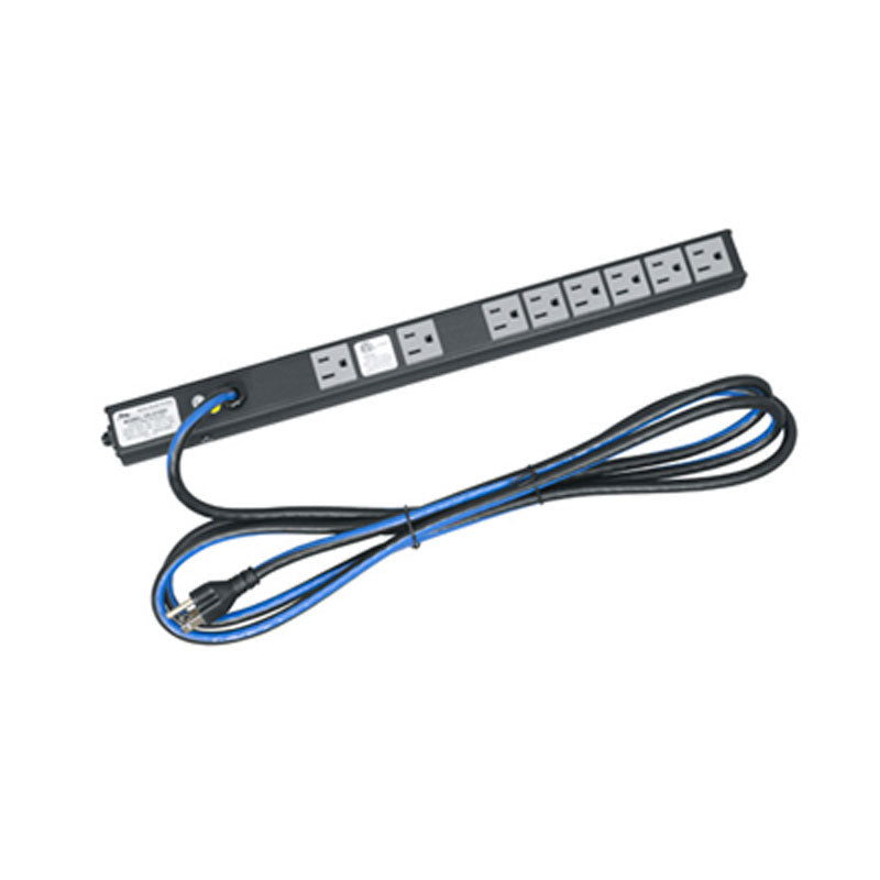 Middle Atlantic Slim Power Strip (8 Outlet, 15A) PD-815SC-NS