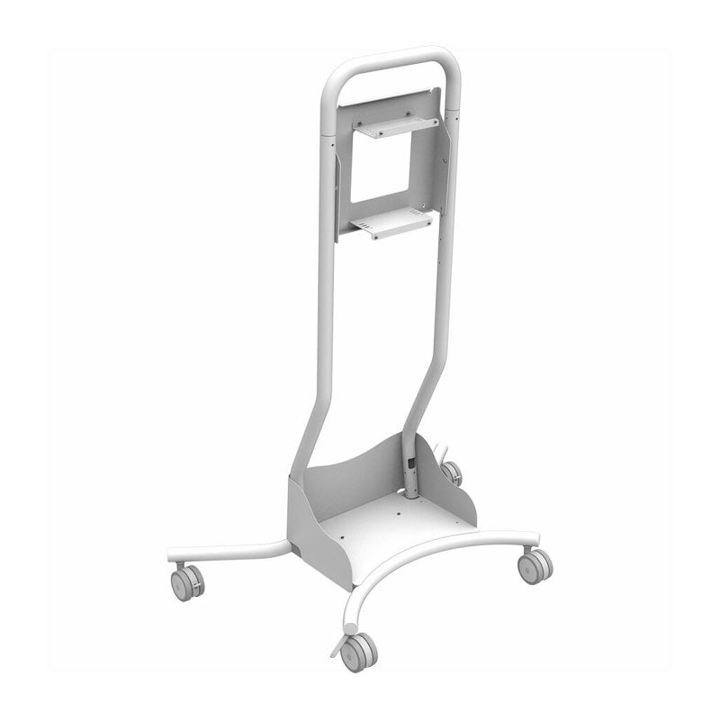 Peerless-AV SR560-HUB2 Mounting Brackets ACC-CSH2, white mobile workstation frame front view