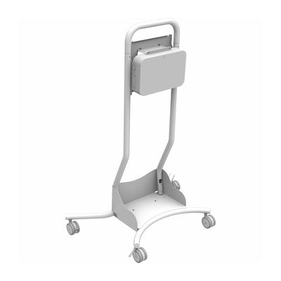 Peerless-AV SR560-HUB2 Mounting Brackets ACC-CSH2, white mobile workstation with rear enclosure