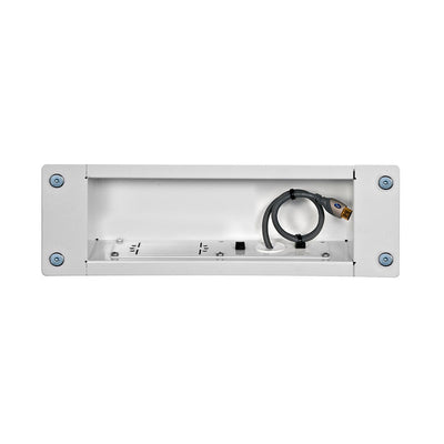 Peerless-AV Medium In-Wall Storage Box IBA3-W, recessed table box interior view