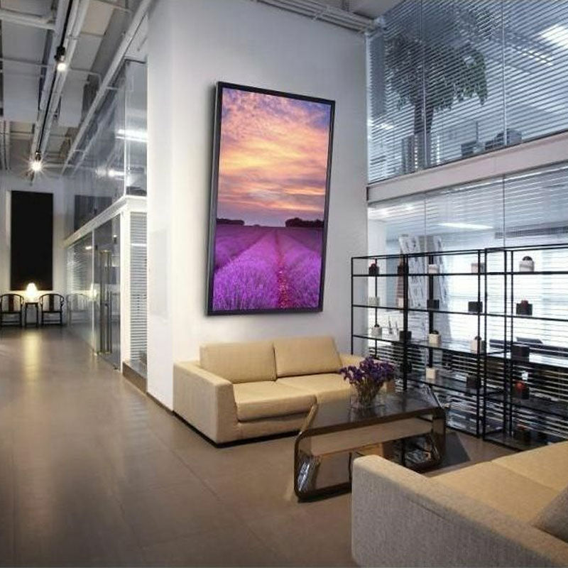 Peerless-AV SmartMount XL Tilt TV Mount STP680, portrait display wall-mounted in office
