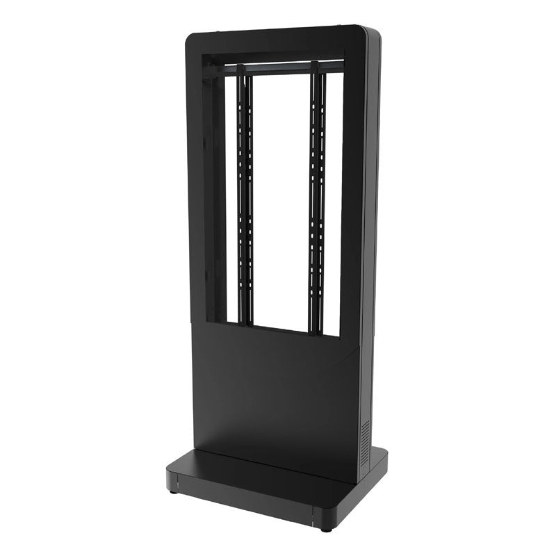 Peerless Large Back-to-Back Kiosk (55 in, Wheel, BLK) KIPC2555B-3-WHL