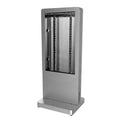 Peerless Indoor Portrait Kiosk (55 in, Wheel Base, SLV) KIPC2555-S-WHL