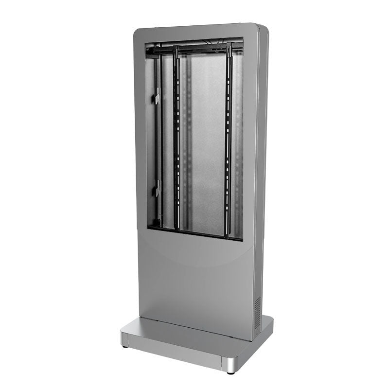 Peerless Indoor Portrait Kiosk (55 in, Wheel Base, SLV) KIPC2555-S-WHL
