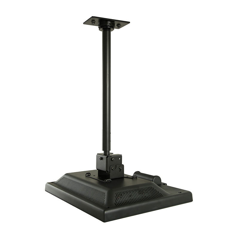 Peerless-AV Small Adjustable TV Ceiling Mount LCC-36, ceiling TV mount with display front view