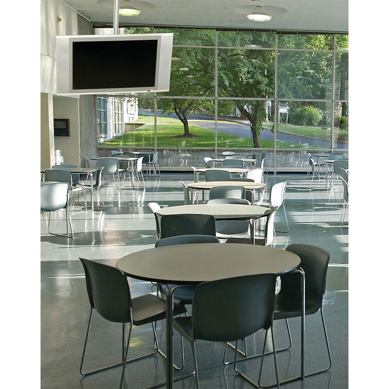 Peerless-AV Small Adjustable TV Ceiling Mount LCC-36, ceiling-mounted display installed cafeteria view
