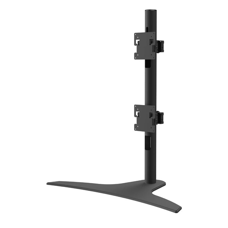 Peerless-AV Desktop Stand LCT650SD, stacked dual-monitor desk stand rear view