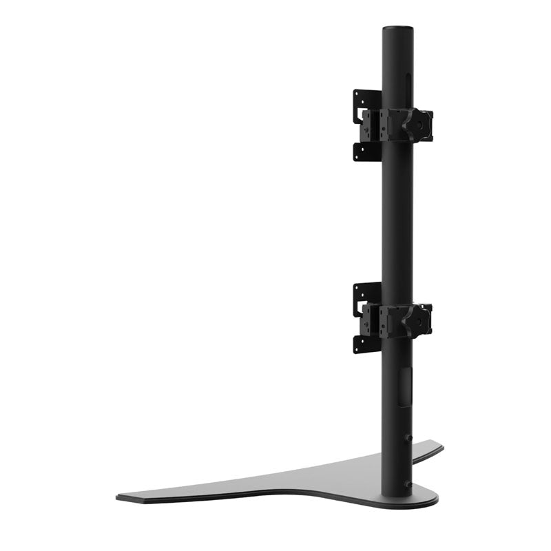 Peerless-AV Desktop Stand LCT650SD, stacked dual-monitor desk stand front view