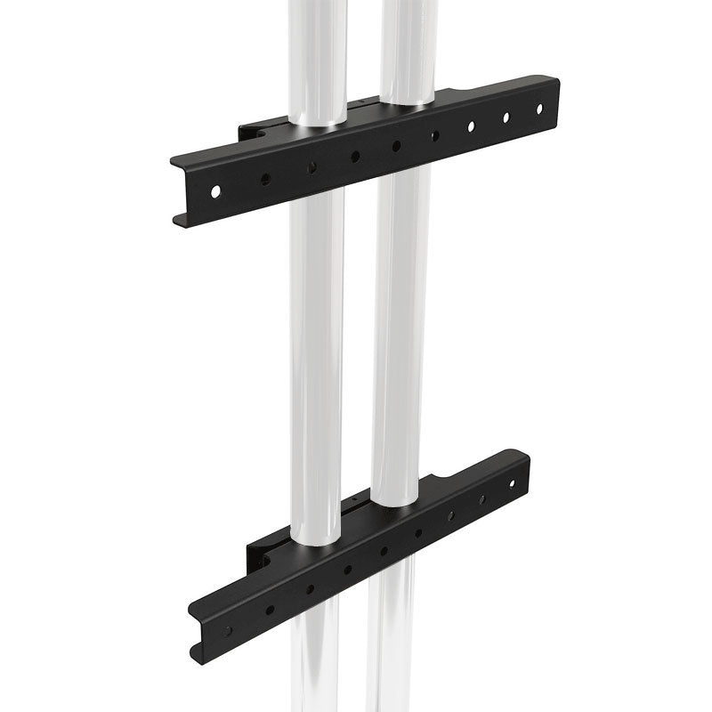 Peerless Modular Series Dual Pole Wall Mount Interface (Black) MOD-AWM2