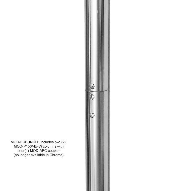 Pictured in Zinc. Poles are Black.