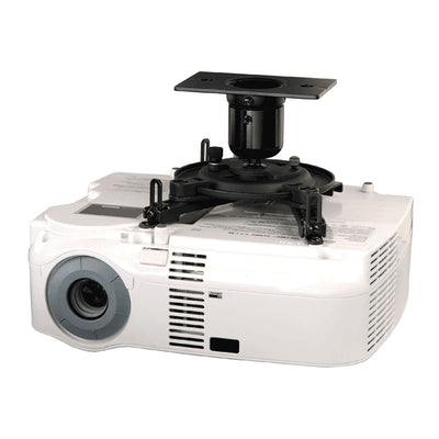 Peerless-AV Vector Pro II Projector Mount PJF2-UNV, universal ceiling mount attached to projector