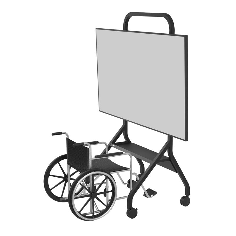 Peerless-AV SmartMount Large Universal Flat Panel Cart SR860, wheelchair-accessible mobile display cart