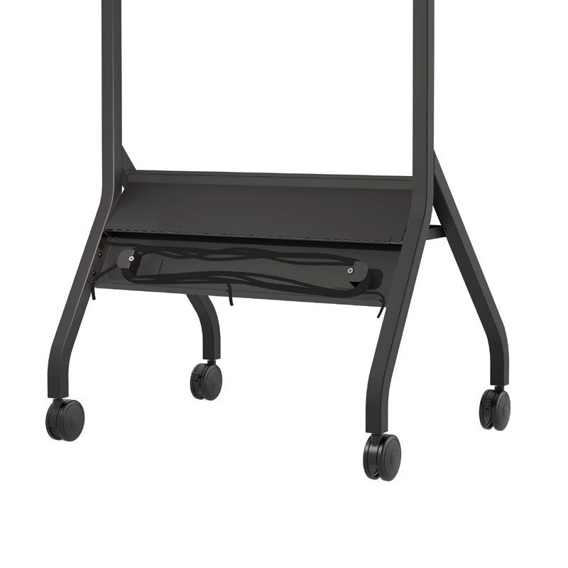 Peerless-AV SmartMount Large Universal Flat Panel Cart SR860, mobile display cart cable tray view