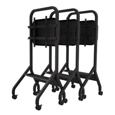Peerless-AV SmartMount Extra Large Universal Flat Panel Cart SR898, nested mobile display carts for storage