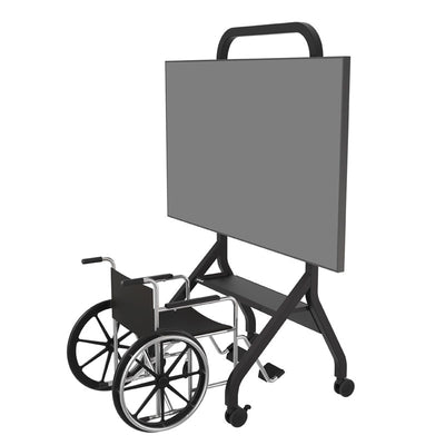 Peerless-AV SmartMount Extra Large Universal Flat Panel Cart SR898, wheelchair-accessible mobile display stand