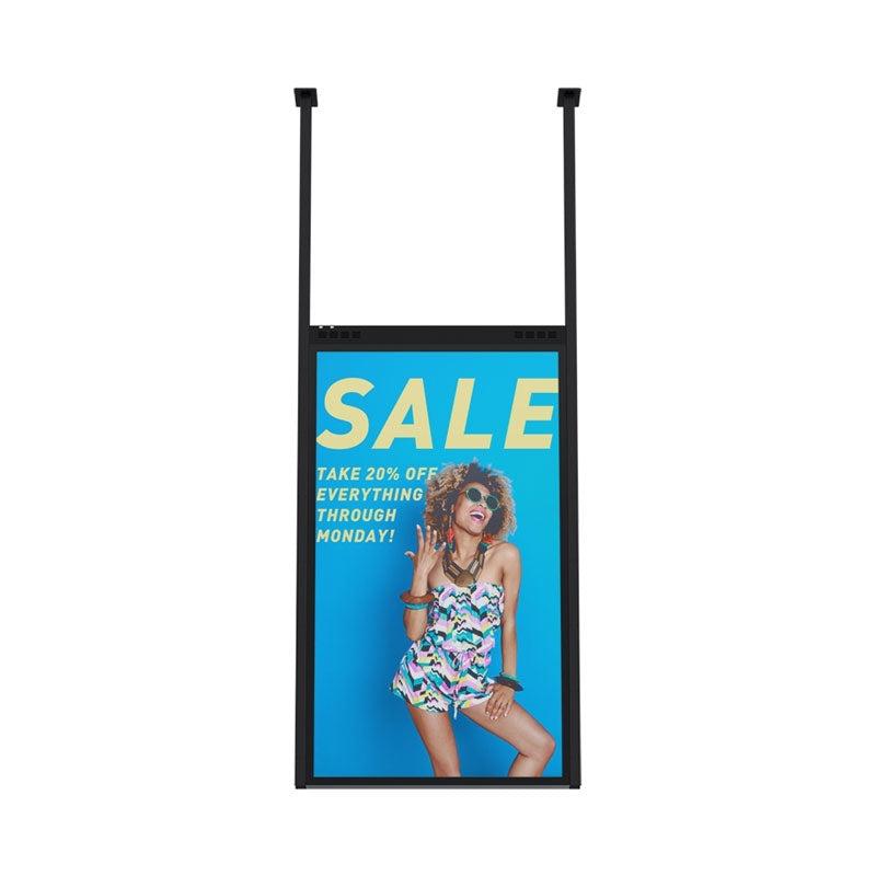Premier Mounts Samsung OMN-D Dual-Sided Display Mount, PFC-OMND, digital signage floor-to-ceiling mount front view
