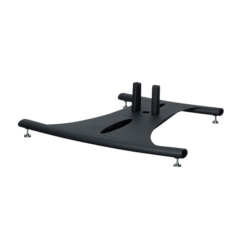 Premier Mounts Elliptic TV Floor Stand PSD-EB60 PSD-EB72 PSD-EB84, floor stand base three-quarter view