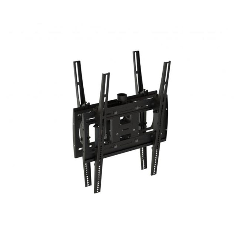 Premier Mounts Large TV Ceiling Mount PCM-B2LTP, dual display ceiling mount compact side view