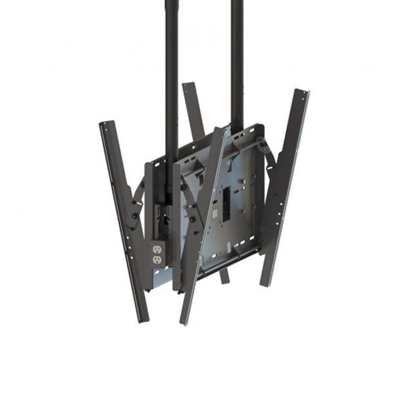 Premier Mounts Extra Large TV Ceiling Mount PCM-B2XT, display wall mount with lateral tilt angled view