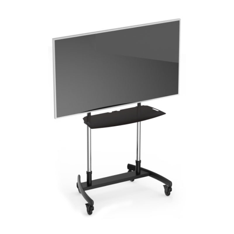 Premier Mounts Component Shelf PSD-SHLFXL, mobile large-display stand front view