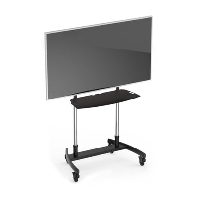 Premier Mounts Component Shelf PSD-SHLFXL, mobile large-display stand front view