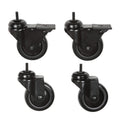 Premier Mounts 4 Piece Caster Set for AV Mobile Floor Carts (Black) CAST