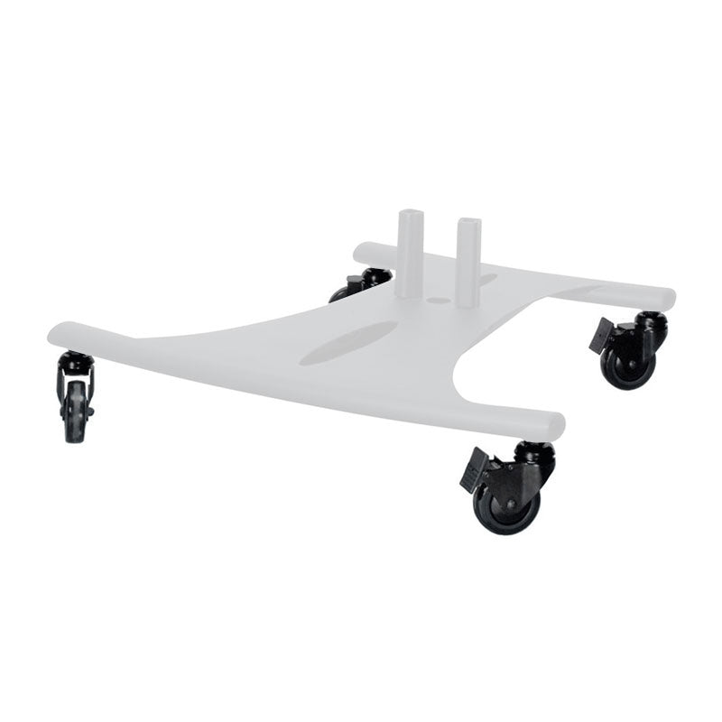 Premier Mounts Caster Set CAST, white mobile stand base with casters