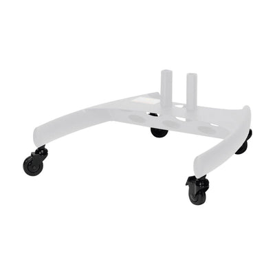 Premier Mounts Caster Set CAST-BW, white rolling stand base with locking casters