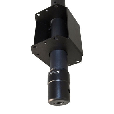 Premier Mounts End Cap with Cable Management CCM, ceiling mount column connection angled view