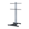 Premier Mounts 72 inch Chrome Floor Stand with Flat Mount for Large Screens EB72-UFA