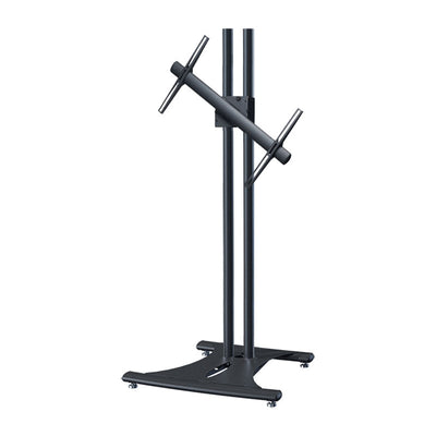 Premier Mounts 84 inch Black Floor Stand with Rotating Mount for Large Screens EB84B-RTM