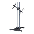 Premier Mounts 84 inch Chrome Floor Stand with Rotating Mount for Large Screens EB84-RTM